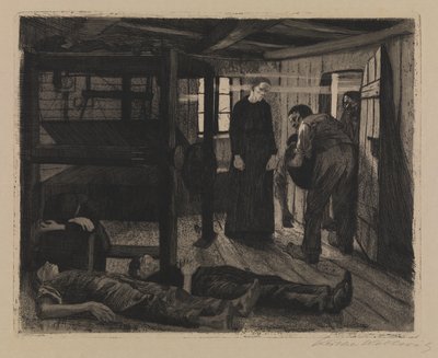 織り手の暴動 - 終わり 作： Käthe Kollwitz