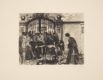 織り手の暴動 - 嵐 作： Käthe Kollwitz