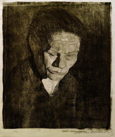 女性の頭を下げた 作： Käthe Kollwitz