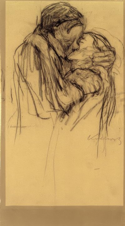K.コルヴィッツ、キス 作： Käthe Kollwitz