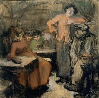 パリの地下室 作： Käthe Kollwitz