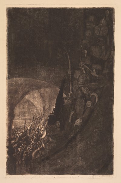農民戦争: 金庫室での武装 作： Käthe Kollwitz