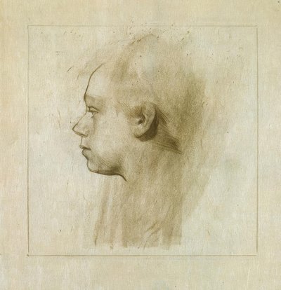 左のプロフィールの自画像I 作： Käthe Kollwitz