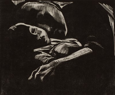 子供と眠っている女性 作： Käthe Kollwitz