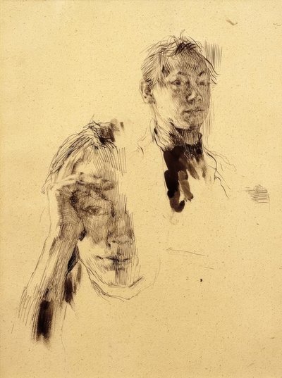 2つの自画像 作： Käthe Kollwitz