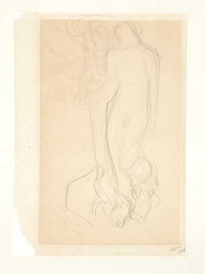 「我らの主はイヴに命を吹き込む」の下書き 作： Kai Nielsen