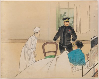 水雷将校 口絵挿絵 文藝倶楽部 1巻8号 作： Kajita Hanko
