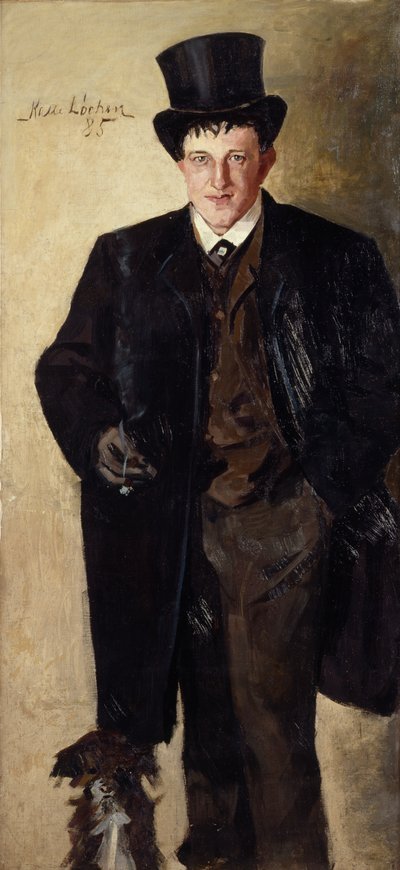 自画像 作： Kalle (1865 93) Lochen