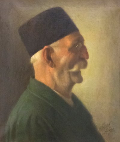 自画像、Kamal-ol-Molk、カンヴァスに油彩、美術館、Sa