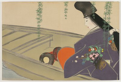 百世草（ももよぐさ）：浅妻船（あさづまぶね） 作： Kamisaka Sekka