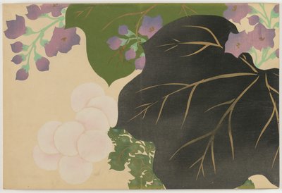 百世草（ももよぐさ）：菊と桐（きくきり） 作： Kamisaka Sekka