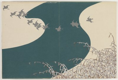 百世草（ももよぐさ）：冬の川（冬の川） 作： Kamisaka Sekka