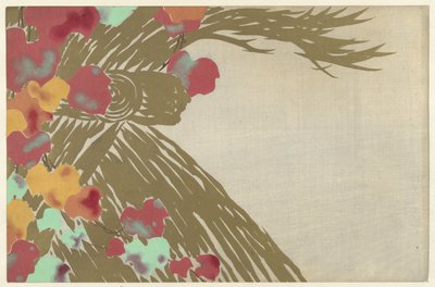 アイビー、1909（木版画） 作： Kamisaka Sekka
