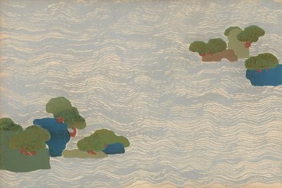 銀海に浮かぶ松島（千草シリーズより 作： Kamisaka Sekka