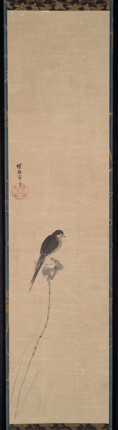 蓮のつぼみの鳥 作： Kanō Tan’yū