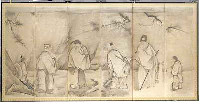 商山の四老 作： Kanō Tan’yū
