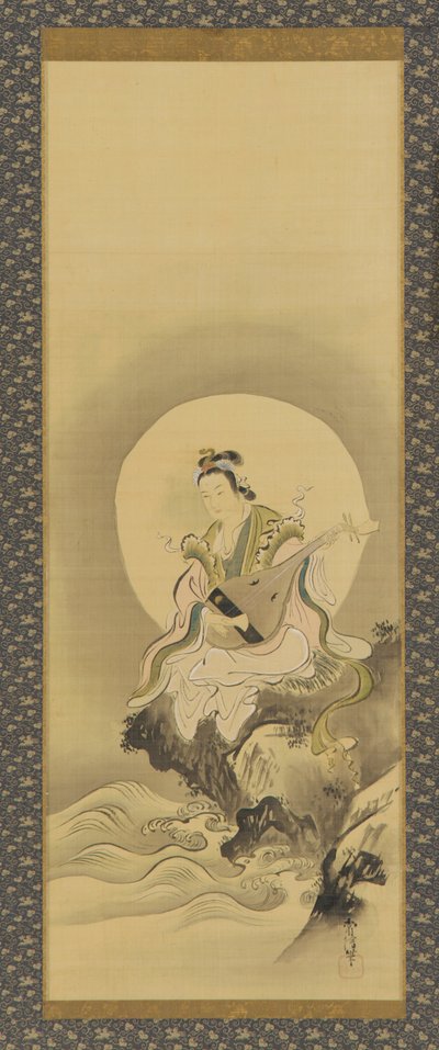 岩上弁天坐像 江戸時代・17世紀中頃～18世紀初頭 作： Kanô Yôboku Tsunenobu
