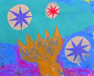 抽象的な王冠と星 作： Kanat Ibragimov