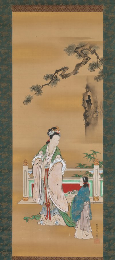 19世紀前半の西洋の女王母。 作： Kano Osanobu