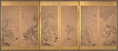 仏教、道教、儒教の祖師たち 作： Kano Sanraku