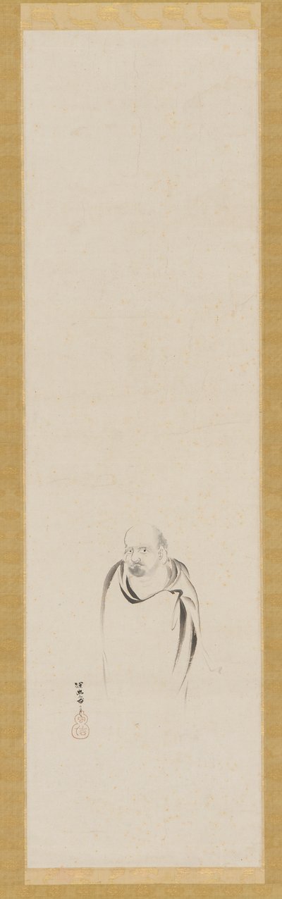 達磨、江戸時代、17世紀。 作： Kanō Tan’yū