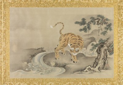 中国画のコピーのアルバム、アルバムの葉、（シルクのインクと色） 作： Kano Tsunenobu