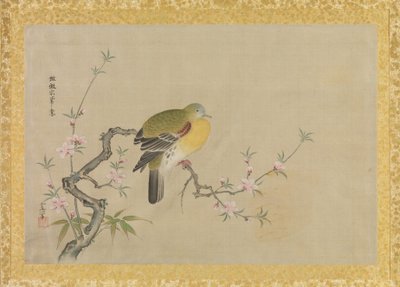 中国画のコピーのアルバム、アルバムの葉、（シルクのインクと色） 作： Kano Tsunenobu