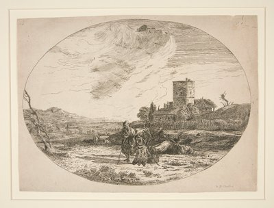 牧歌的な風景 作： Karel Dujardin