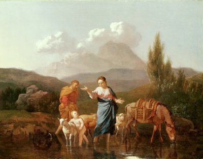 ストリームで神聖な家族 作： Karel Dujardin