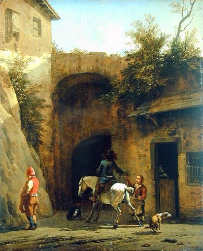 インの前、1658年 作： Karel Dujardin