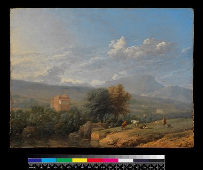 1678年以前のイタリアの風景 作： Karel Dujardin