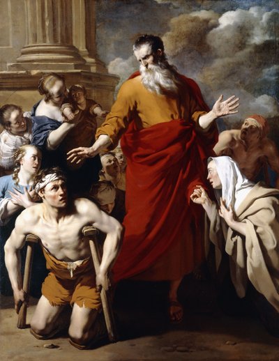 セントポールは、リストラで病人を癒し、 作： Karel Dujardin