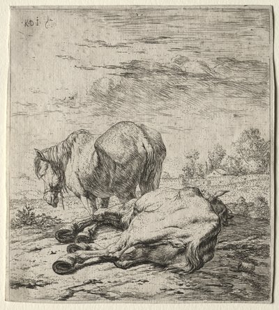 二頭の馬 作： Karel Dujardin