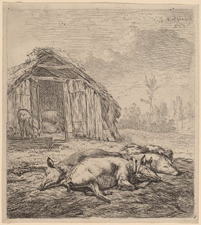 三匹の豚 作： Karel Dujardin