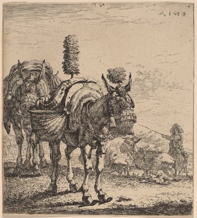 2 つのラバ 作： Karel Dujardin