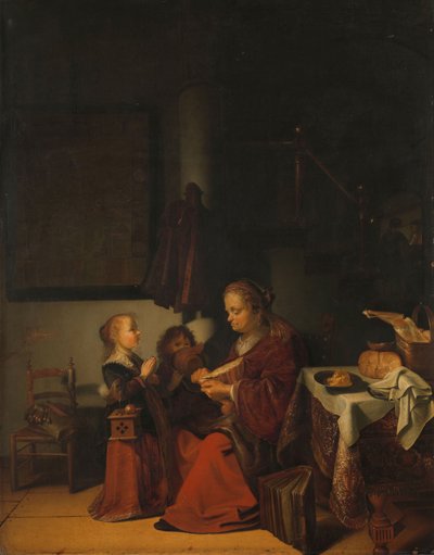 朝食、1640-54 作： Karel Slabbaert