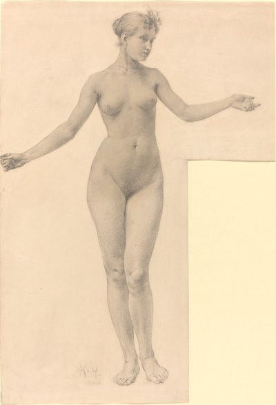 両腕を広げた女性のヌード 作： Karel Vitezslav Masek