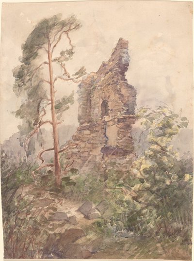 廃墟のある風景 作： Karel Vitezslav Masek
