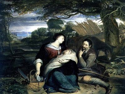 残りのエジプトへの飛行 作： Karel de Moor
