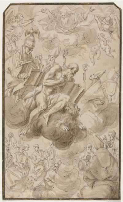 聖ヒエロニムスの昇天、1600年代。 作： Karel Škréta