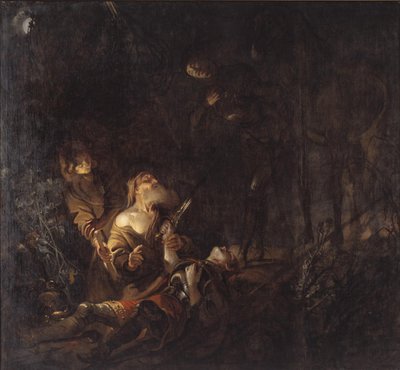 スヴェン王子の遺体が発見される 作： Karel van III Mander
