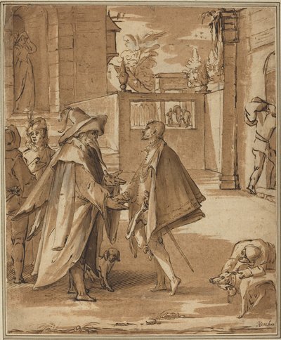 放蕩息子の出発 作： Karel van Mander I