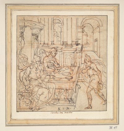 両親に別れを告げる放蕩息子[?] 作： Karel van Mander I