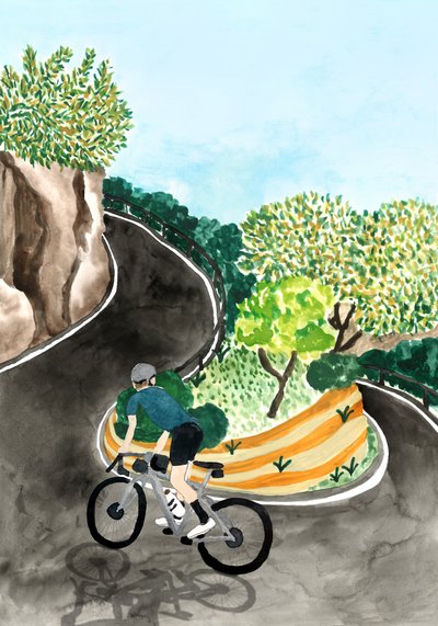 絶景の山岳サイクリング 作： 