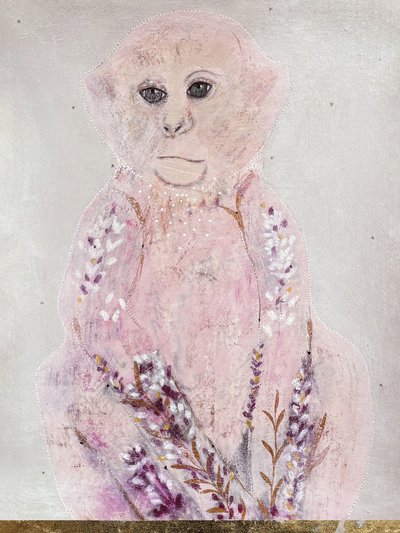 幻想的な猿の肖像画 作： 