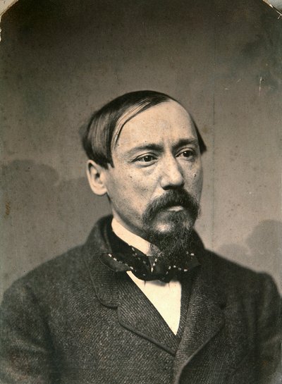 ニコライネクラソフ、ロシアの詩人および出版社、1850年代後半 作： Karl August Bergner