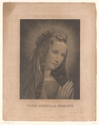 入札されたハウジングのマリア Ecce ancilla ドメイン (オブジェクトのタイトル) 作： Karl Barth