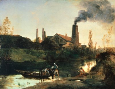 Eberswald Mill、1830 年頃、Charles Blechen (1798-1840) 作、油彩、25x33 cm 作： Carl Blechen