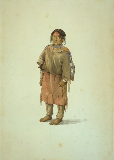 ブラックフィートの女の子 作： Karl Bodmer