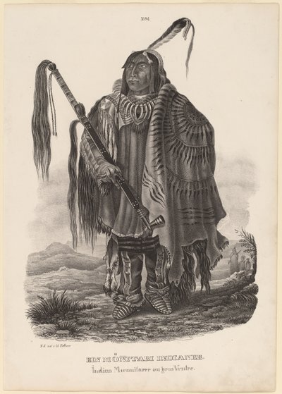 モニタリ・インディアン 作： Karl Bodmer